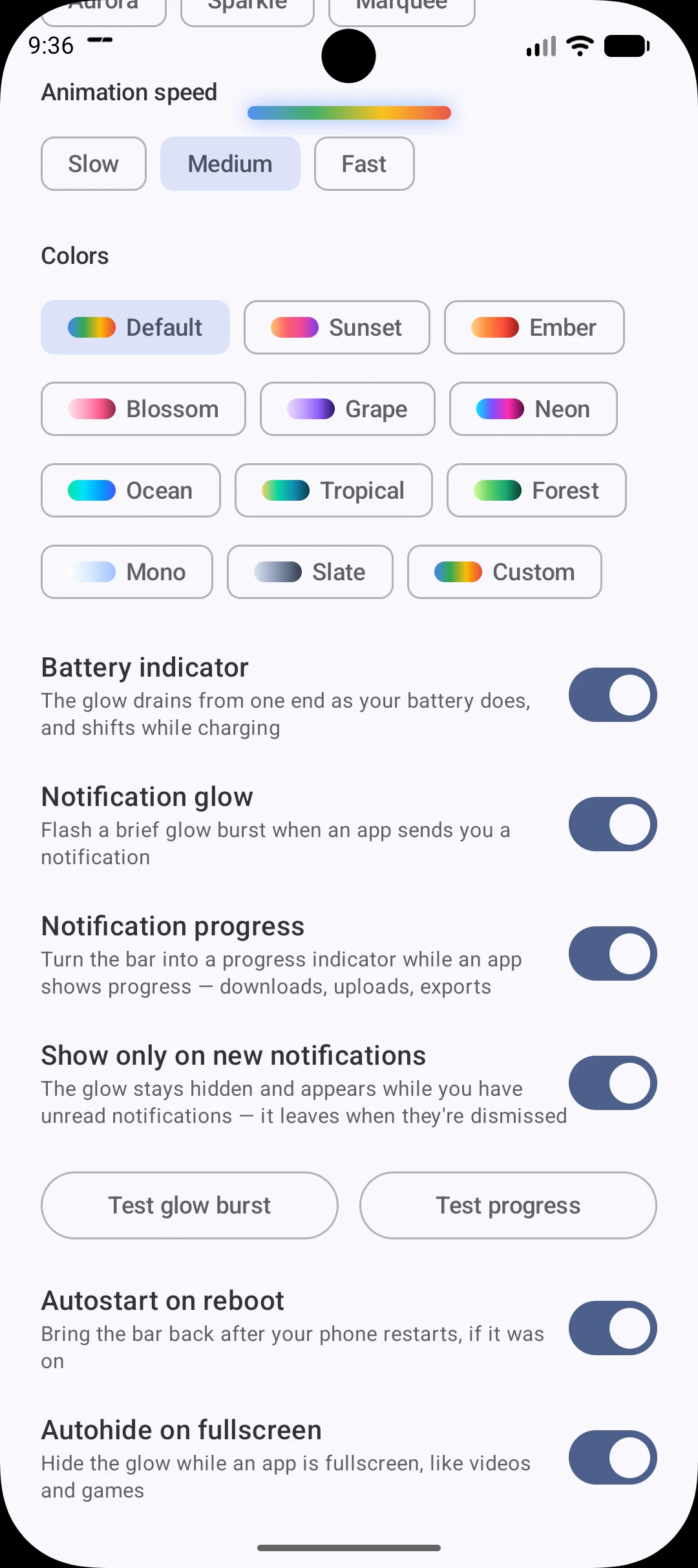Glowbar - Pixel Glow screenshot